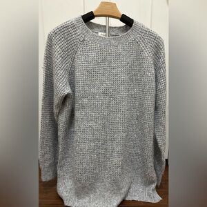 Woman’s a.n.a Cream and Gray Knit Sweater